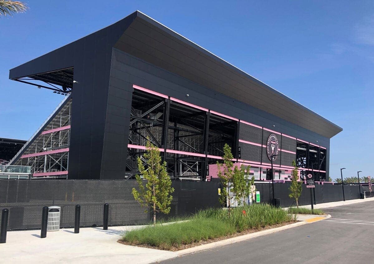 Lockhart Stadium Fundermax Exterior Qality Rainscreen Lockhart Stadium Fundermax Exterior Qality Rainscreen